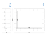 Upholstered Storage Bed with Hydraulic Lift & Slatted Base