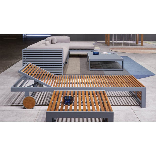 DNA Beach Metal Chaise Lounge Outdoor