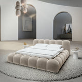Upholstered Storage Bed with Hydraulic Lift & Slatted Base
