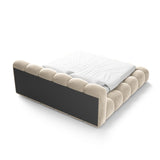 Upholstered Storage Bed with Hydraulic Lift & Slatted Base