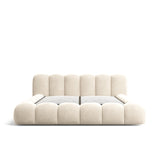 Upholstered Storage Bed with Hydraulic Lift & Slatted Base