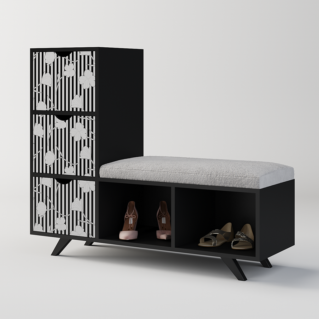 Brown Shoes Cabinet