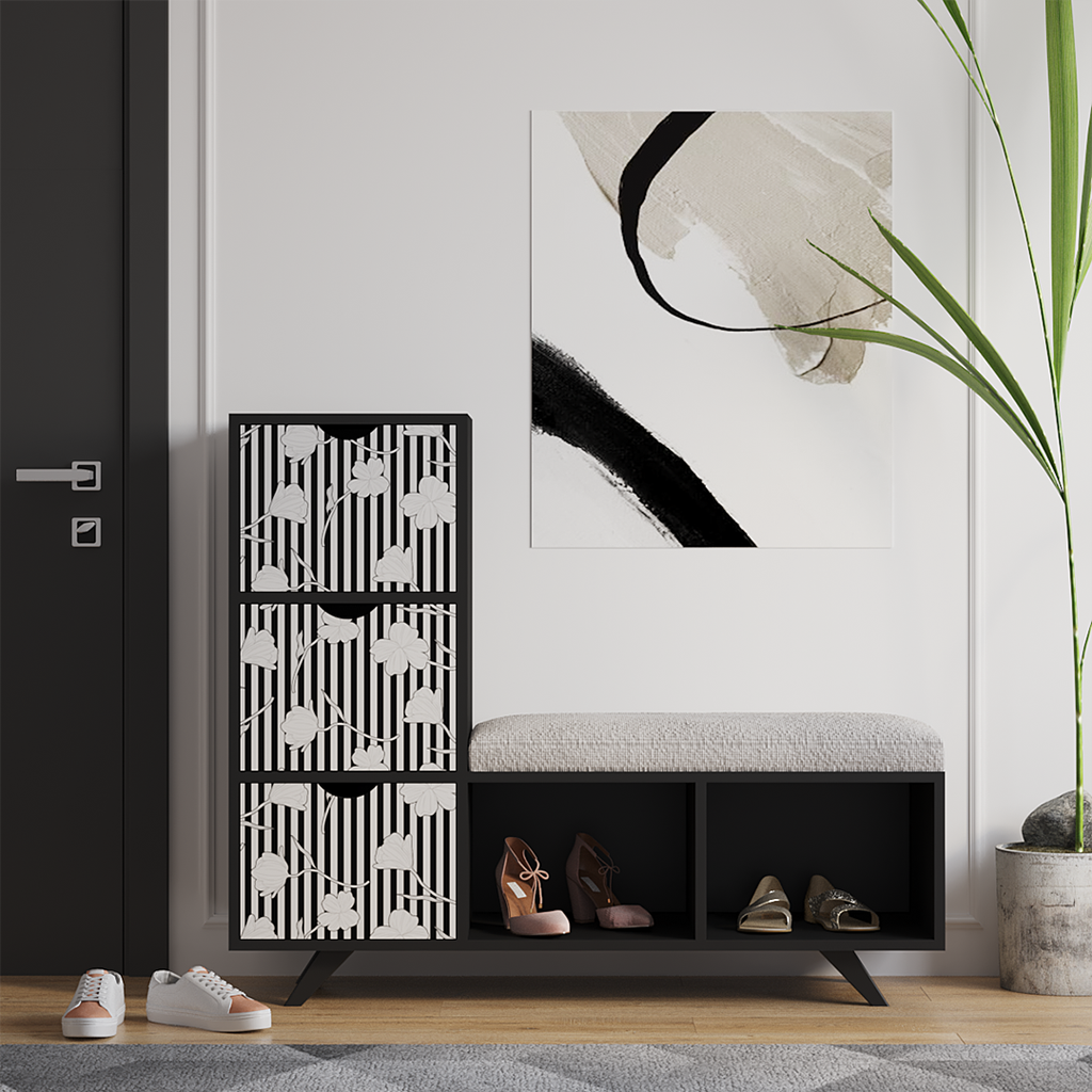 Brown Shoes Cabinet