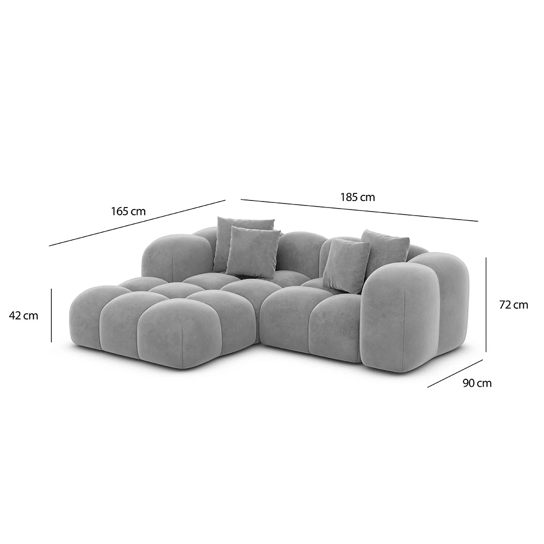 Cloud 2 Seats Sofa Lite Grey
