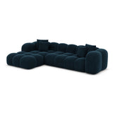 Lounge L-Shap 3 Seats Sofa Dark Blue