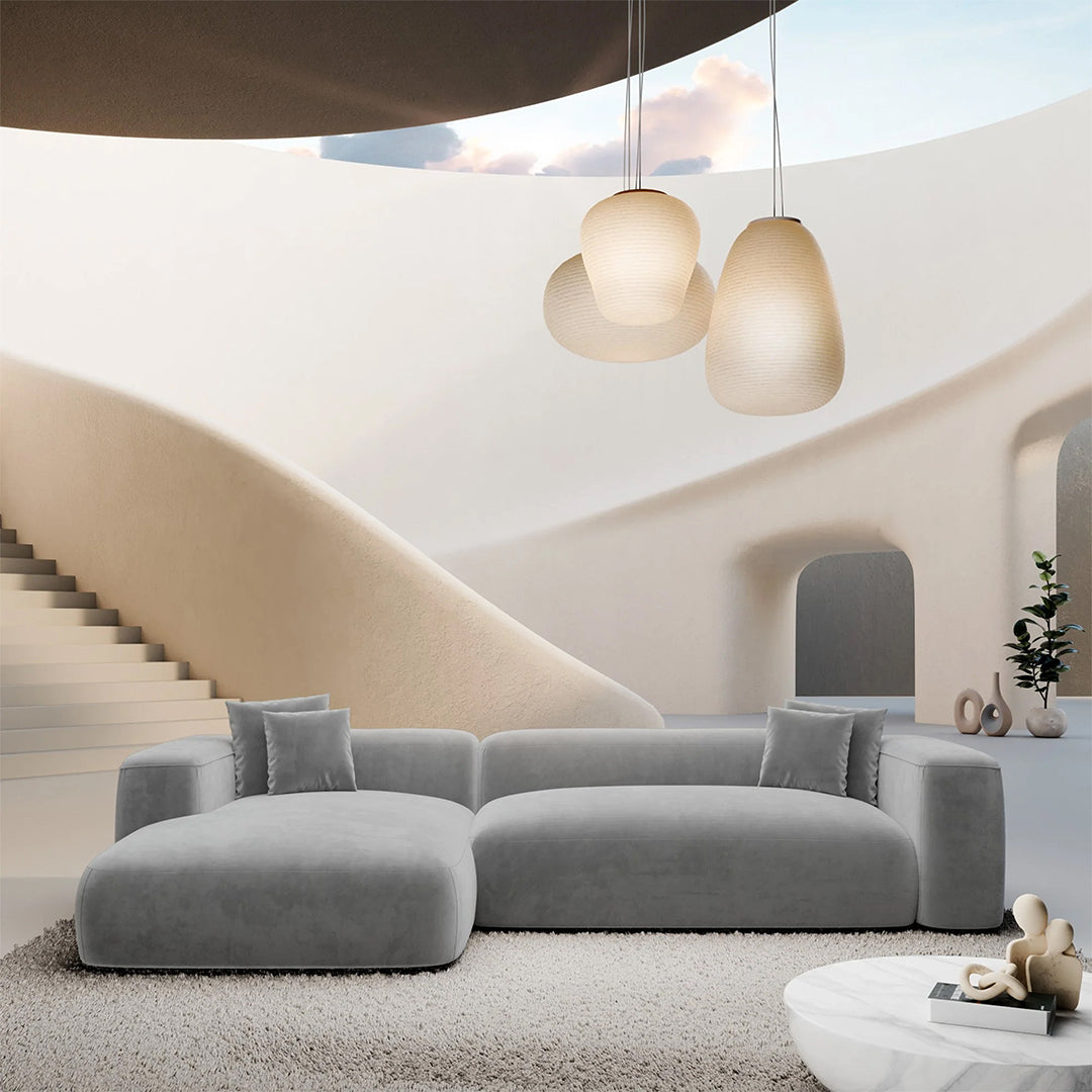 Soho L-Shape 3 Seats Sofa Lite Grey