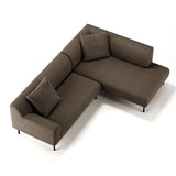 Bonnie L-Shape 3 Seats Sofa Brown