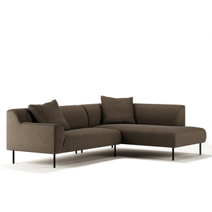 Bonnie L-Shape 3 Seats Sofa Brown