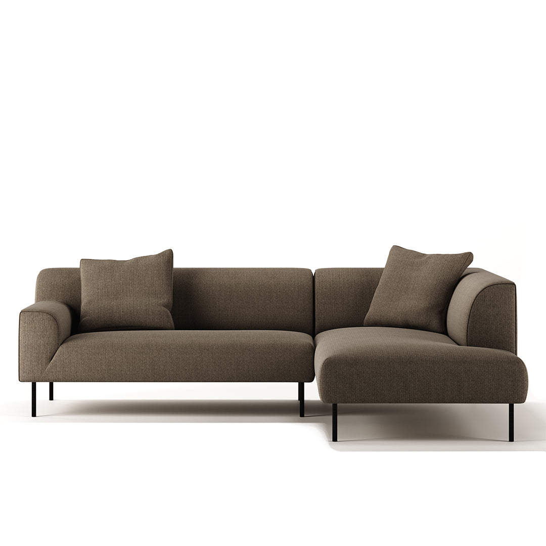 Bonnie L-Shape 3 Seats Sofa Brown