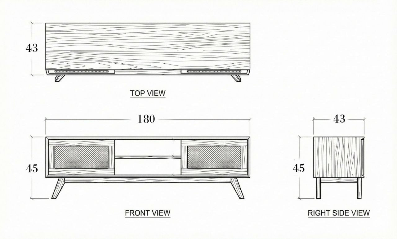 Kaneh Wooden TV Unit