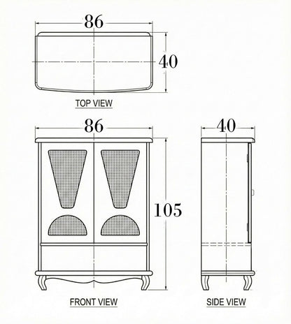 Classic Wooden Shoe Cabinet