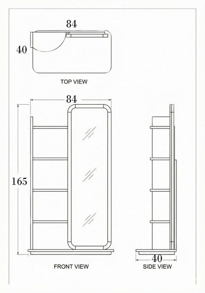 Vintage Wooden Mirror
