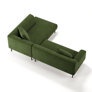 Bonnie L-Shape 3 Seats Sofa Green