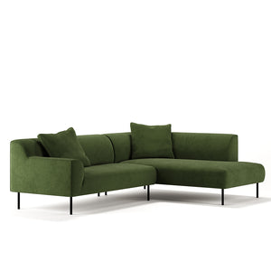 Bonnie L-Shape 3 Seats Sofa Green