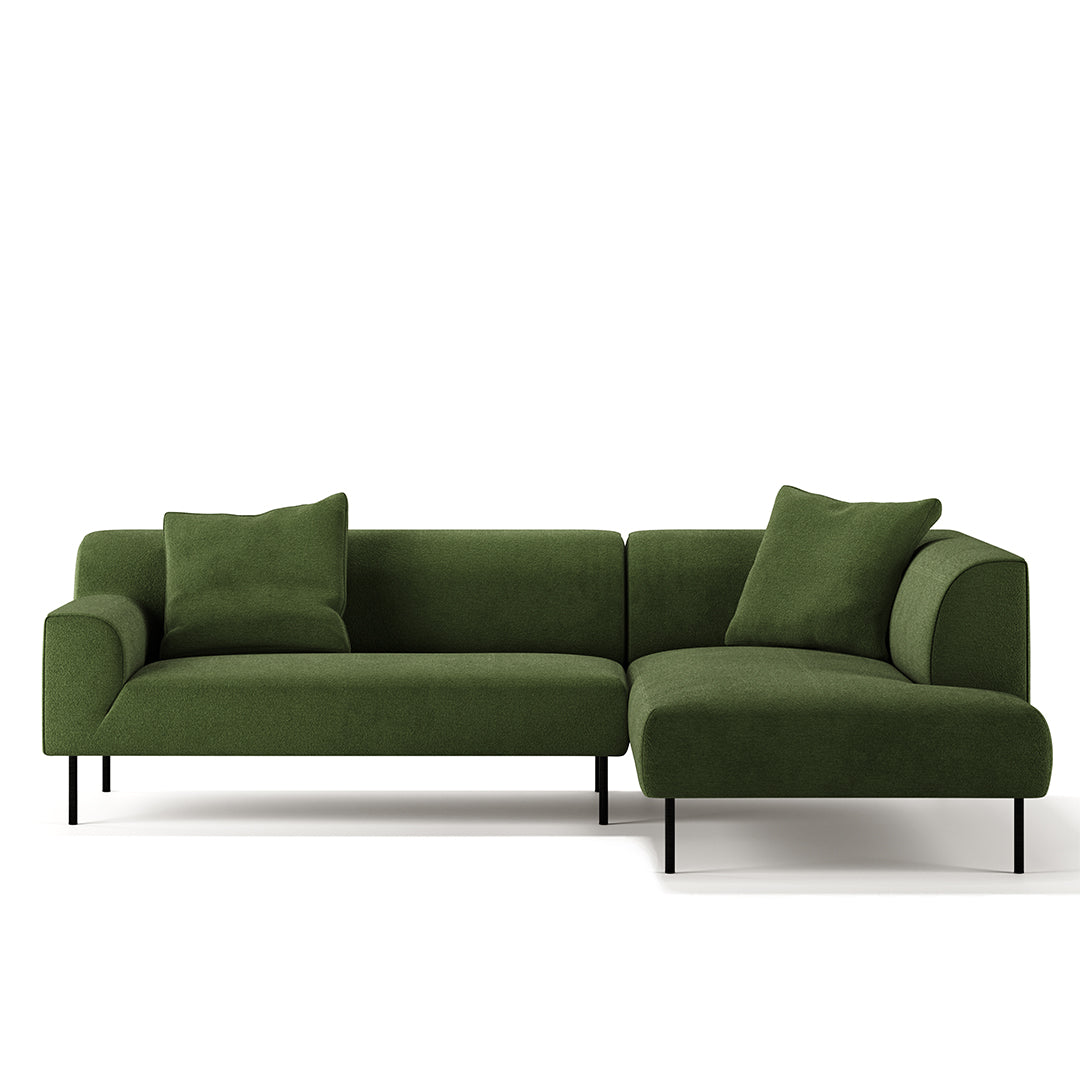 Bonnie L-Shape 3 Seats Sofa Green