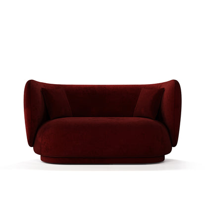 Rico 2 Seats Sofa Dark Red