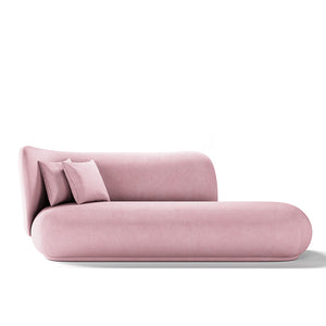 Boucle 2 Seats Sofa Pink