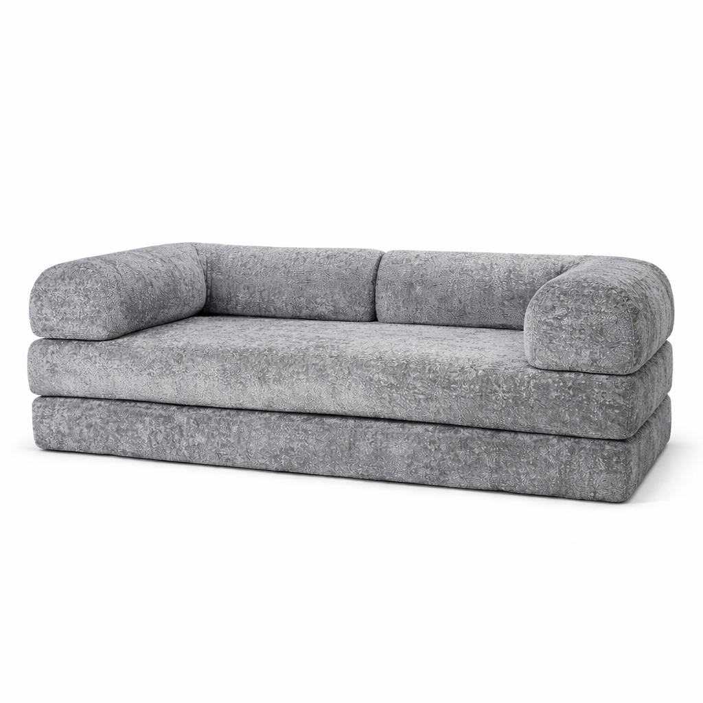 Bed 2 Seats Sofa Grey