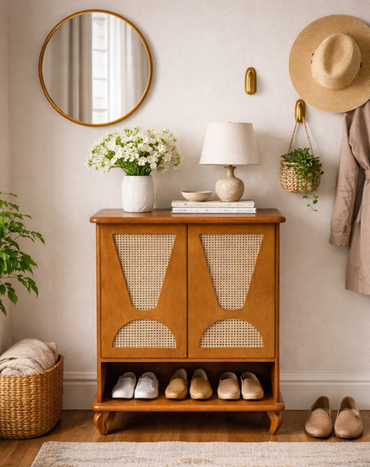 Classic Wooden Shoe Cabinet