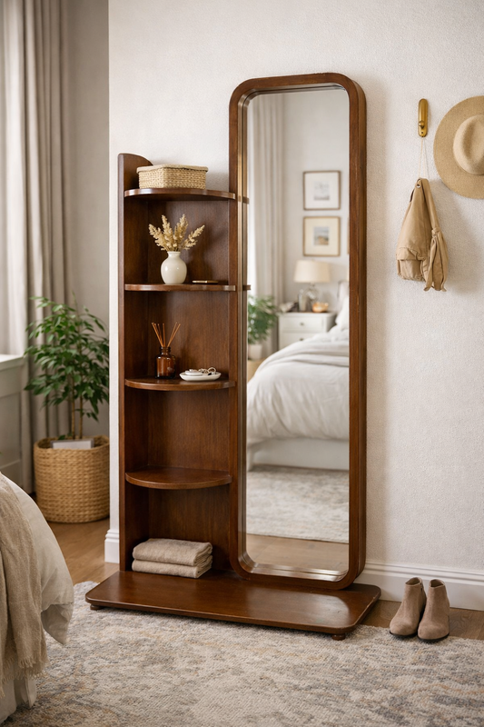 Vintage Wooden Mirror