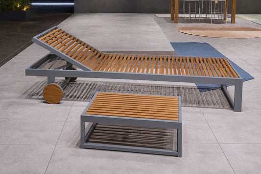 DNA Beach Metal Chaise Lounge Outdoor