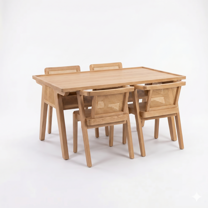 Lassio Table & 4 Chair Set