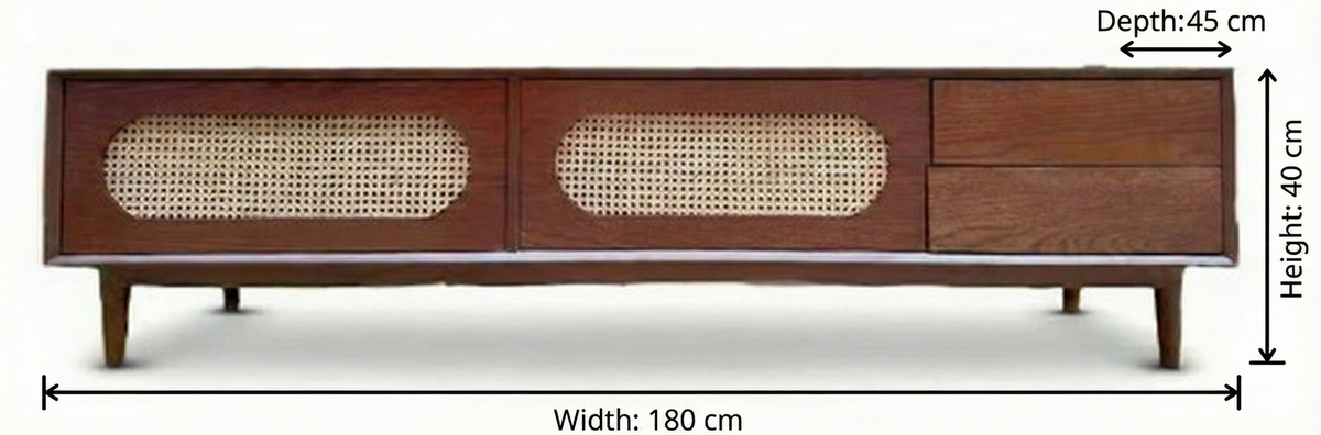 Arabesque Wooden Tv Unit