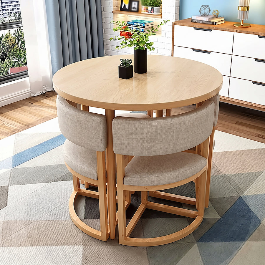 Ring 4 Sets Wood Table