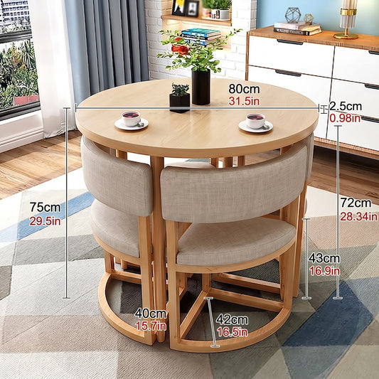 Ring 4 Sets Wood Table