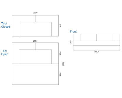 Bed 2 Seats Sofa Grey