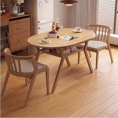 Foldable Extendable Dining Table - Solid Wood Top, Space - Saving Design