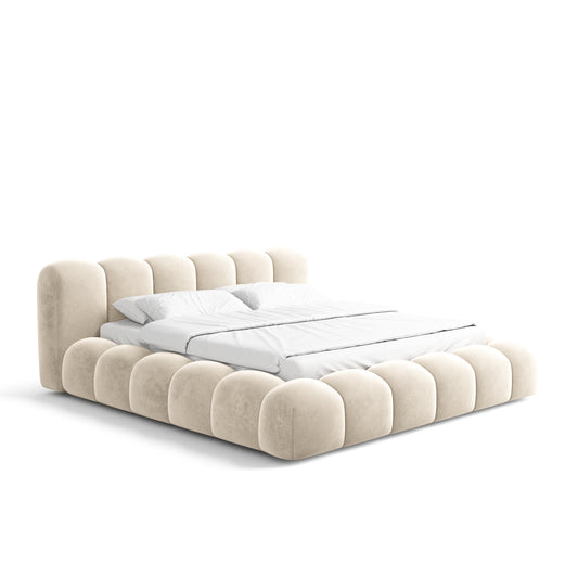 Upholstered Storage Bed with Hydraulic Lift & Slatted Base