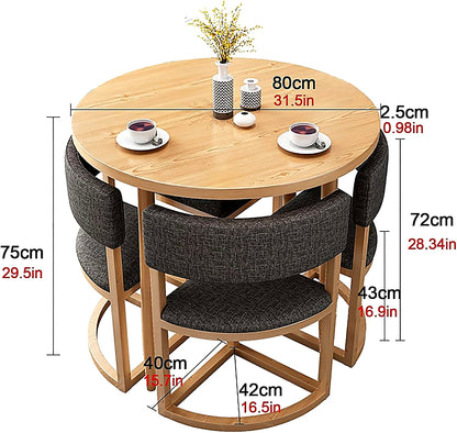 Ring 4 Sets Table - Side perspective view
