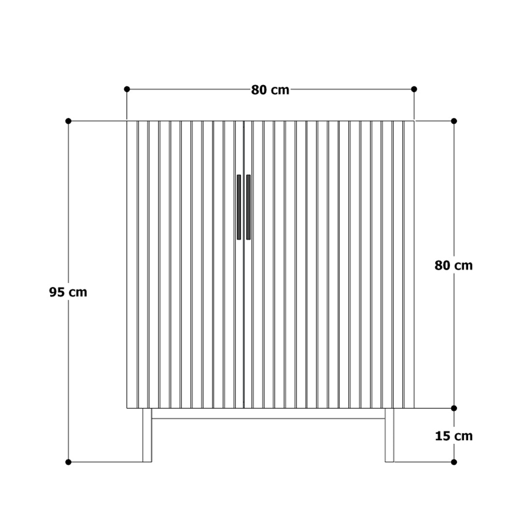 Strip 2 Shoe Cabinet